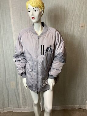 Nike Air Jordan Wings MA 1- Atmosphere Grey-Bomber jacket; Size: 2XL